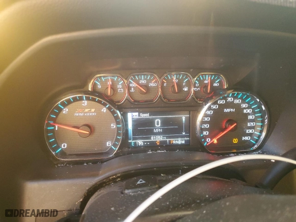 2016 Chevrolet Silverado 1500 LT with VIN 1GCVKREC2GZ129936, listed as a Copart auction lot 81387494 with 81,052 mi miles and Salvage Title. Bid and sale history available at carsss.com. Image 9.