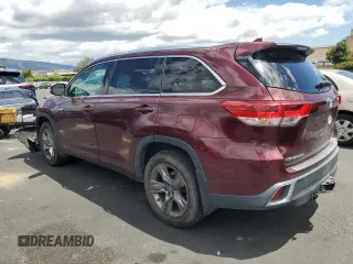 2017 Toyota Highlander Hybrid Limited with VIN 5TDDGRFH4HS022168, listed as a Copart auction lot 56943285 with 114,250 mi miles and Salvage title. Bid and sale history available at DreamBid. Image 2.
