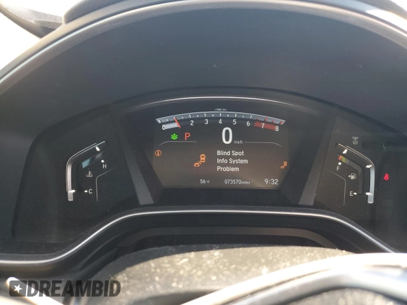 2019 Honda CR-V EX with VIN 5J6RW1H50KL008154, listed as a Copart auction lot 46450885 with 73,570 mi miles and Salvage Title. Bid and sale history available at DreamBid. Image 9.