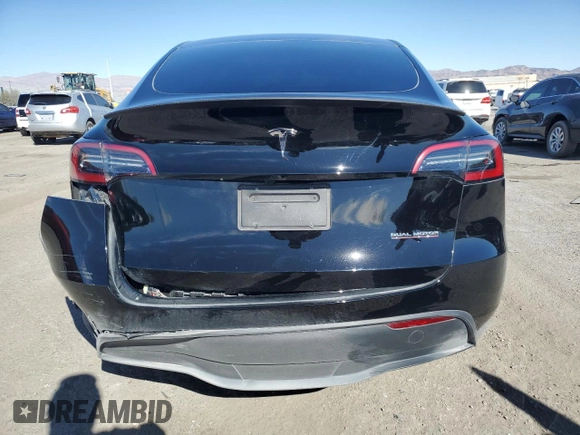 2023 Tesla Model Y Performance with VIN 7SAYGDEF8PF925238, listed as a Copart auction lot 46276925 with 28,201 mi miles and Salvage Title. Bid and sale history available at DreamBid. Image 6.