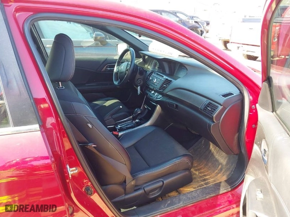 2017 Honda Accord Sedan Sport with VIN 1HGCR2F58HA021963, listed as a IAAI auction lot 41649730 with NaN miles. Bid and sale history available at carsss.com. Image 5.