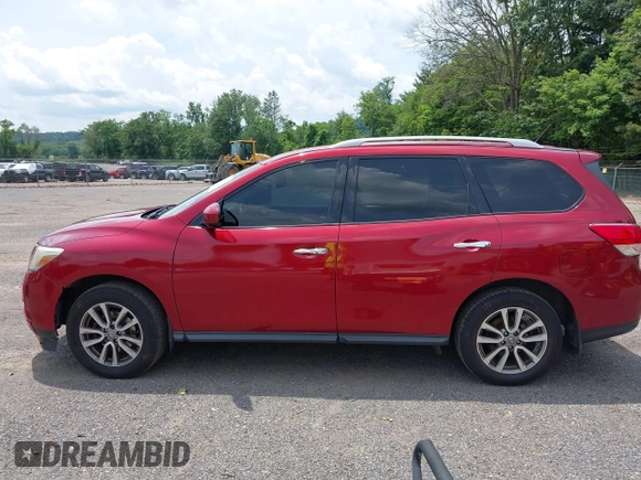 2014 Nissan Pathfinder S z VIN 5N1AR2MM6EC699851, wystawiony jako IAAI lot #42560019 z przebiegiem 186 627 mil mil oraz . Historia ofert i sprzedaży dostępna na DreamBid. Obrazek 14.