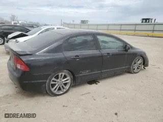 2008 Honda Civic Sdn Si with VIN 2HGFA55548H707913, listed as a Copart auction lot 50355425 with 151,682 mi miles and Salvage Title. Bid and sale history available at carsss.com. Image 3.