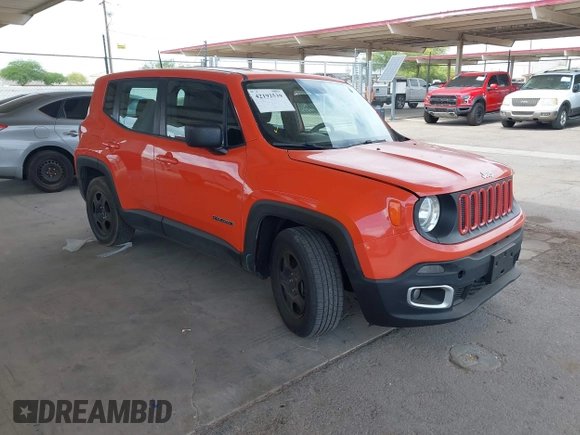 2017 Jeep Renegade Sport with VIN ZACCJAAB5HPE50670, listed as a IAAI auction lot 42192539 with 91,008 mi miles and . Bid and sale history available at DreamBid. Image 1.