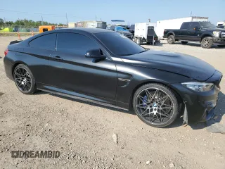 2018 BMW M4 with VIN WBS4Y9C5XJAA92487, listed as a Copart auction lot 68192164 with Not Provided miles and Salvage Title. Bid and sale history available at carsss.com. Image 4.