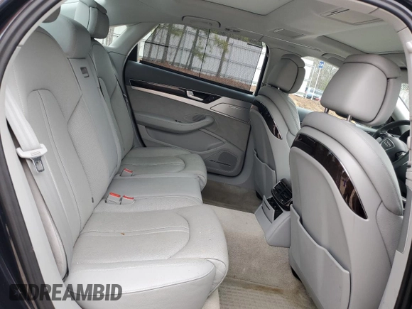 2014 Audi A8 3.0L TDI with VIN WAURMAFD1EN011155, listed as a Copart auction lot 49234365 with 106,967 mi miles and Salvage title. Bid and sale history available at DreamBid. Image 11.