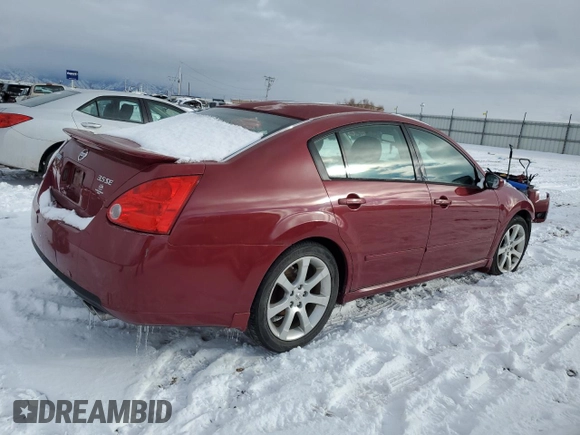 2008 Nissan Maxima 3.5 SE with VIN 1N4BA41E48C825353, listed as a Copart auction lot 56145024 with 0 mi miles and Salvage Title. Bid and sale history available at carsss.com. Image 3.