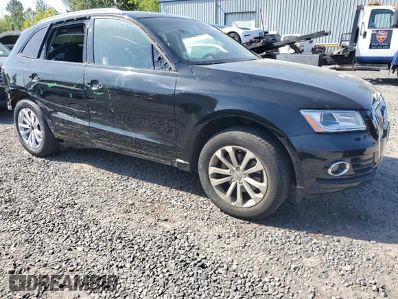 2015 Audi Q5 Premium Plus with VIN WA1LFAFP5FA136367, listed as a Copart auction lot 55158815 with 76,426 mi miles and Salvage title. Bid and sale history available at DreamBid. Image 4.