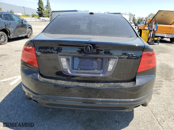 2005 Acura TL with VIN 19UUA66215A058180, listed as a Copart auction lot 52783085 with 43,976 mi miles and Salvage Title. Bid and sale history available at carsss.com. Image 6.