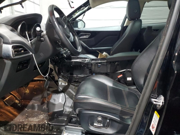 2019 Jaguar F-Pace 25t Prestige with VIN SADCK2FX7KA366367, listed as a Copart auction lot 47633855 with 34,847 mi miles and Salvage title. Bid and sale history available at DreamBid. Image 7.