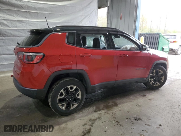 2018 Jeep Compass Trailhawk with VIN 3C4NJDDB6JT147885, listed as a Copart auction lot 55632365 with Not provided miles and Salvage title. Bid and sale history available at DreamBid. Image 3.