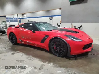 2015 Chevrolet Corvette Z06 3LZ with VIN 1G1YT2D6XF5601487, listed as a Copart auction lot 84813654 with 0 mi miles and Salvage Title. Bid and sale history available at carsss.com. Image 4.