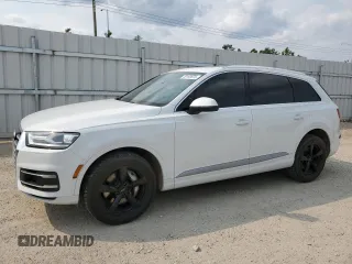 2017 Audi Q7 Premium with VIN WA1AAAF79HD020189, listed as a Copart auction lot 59193975 with 186,533 mi miles and Salvage title. Bid and sale history available at DreamBid. Image 1.