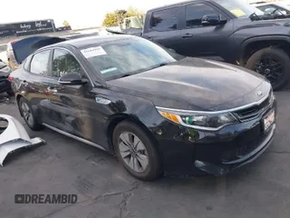 2017 Kia Optima Hybrid with VIN KNAGT4LC0H5006086, listed as a IAAI auction lot 41684919 with 109,890 mi miles. Bid and sale history available at carsss.com. Image 1.