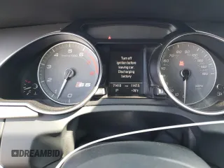 2013 Audi S5 Premium Plus z VIN WAUCGAFH2DN015567, wystawiony jako Copart lot #55349525 z przebiegiem 71 418 mil mil oraz Szkoda całkowita • Salvage title. Historia ofert i sprzedaży dostępna na DreamBid. Obrazek 9.