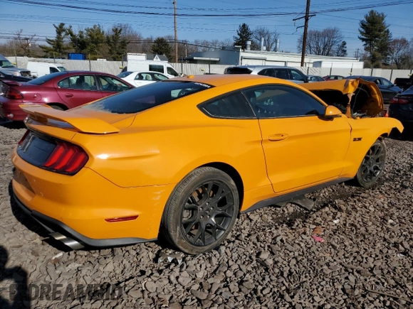 2019 Ford Mustang EcoBoost z VIN 1FA6P8TH8K5124714, wystawiony jako Copart lot #62078705 z przebiegiem 41 242 mil mil oraz Szkoda całkowita • Salvage title. Historia ofert i sprzedaży dostępna na DreamBid. Obrazek 2.