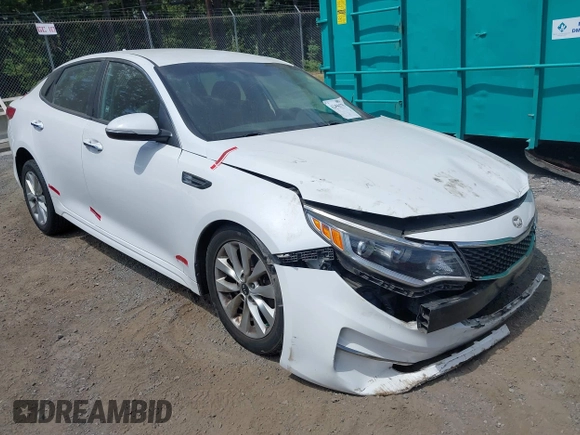 2017 Kia Optima LX with VIN 5XXGT4L37HG121945, listed as a IAAI auction lot 42496375 with 111,964 mi miles and . Bid and sale history available at DreamBid. Image 1.