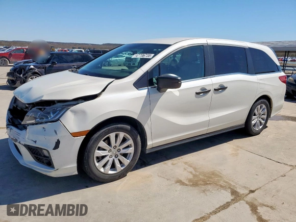 2018 Honda Odyssey LX with VIN 5FNRL6H2XJB101475, listed as a Copart auction lot 47706735 with 91,659 mi miles and Salvage Title. Bid and sale history available at carsss.com. Image 1.