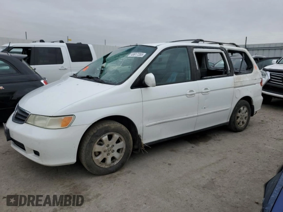 2004 Honda Odyssey EX with VIN 5FNRL18634B078051, listed as a Copart auction lot 49917355 with 269,947 mi miles and Salvage Title. Bid and sale history available at DreamBid. Image 1.