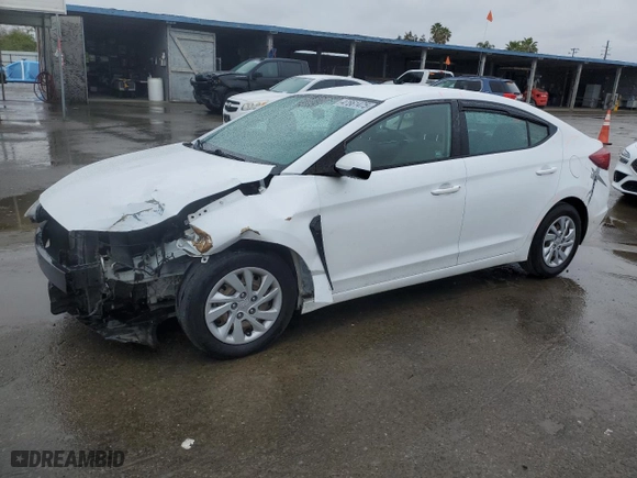 2019 Hyundai Elantra SE with VIN 5NPD74LF8KH422950, listed as a Copart auction lot 47661475 with 121,723 mi miles and Salvage Title. Bid and sale history available at carsss.com. Image 1.