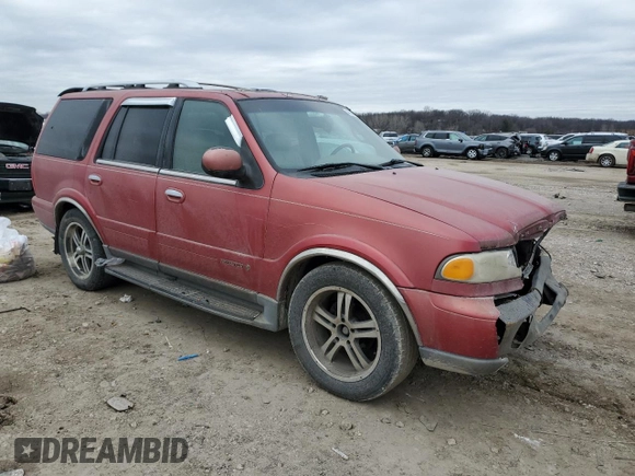 2001 Lincoln Navigator with VIN 5LMEU27R81LJ23306, listed as a Copart auction lot 44367495 with 220,225 mi miles and Salvage title. Bid and sale history available at DreamBid. Image 4.