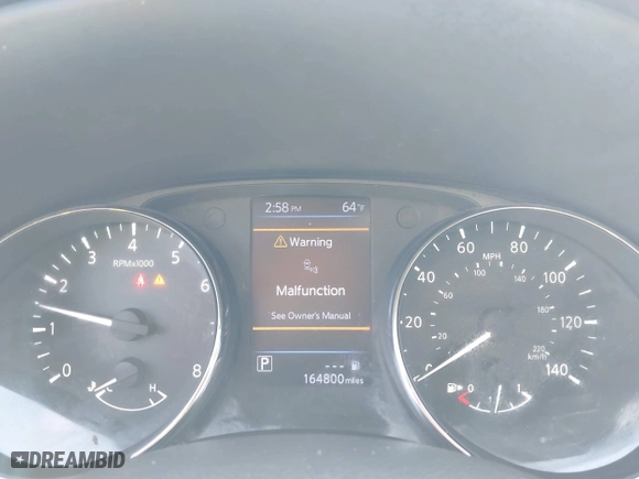 2018 Nissan Rogue S with VIN 5N1AT2MV2JC776705, listed as a IAAI auction lot 41759962 with 164,800 mi miles. Bid and sale history available at carsss.com. Image 7.