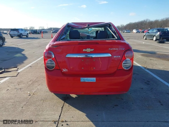 2015 Chevrolet Sonic LTZ with VIN 1G1JE5SB7F4145824, listed as a IAAI auction lot 41480734 with NaN miles. Bid and sale history available at carsss.com. Image 17.