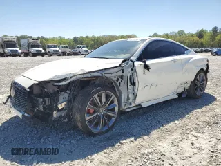 2022 Infiniti Q60 Red Sport 400 with VIN JN1FV7LL5NM680572, listed as a Copart auction lot 49444544 with 36,374 mi miles and Salvage title. Bid and sale history available at DreamBid. Image 1.