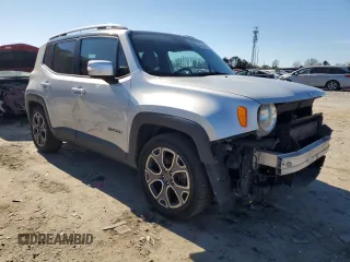 2016 Jeep Renegade Limited with VIN ZACCJADT6GPD12736, listed as a Copart auction lot 46656045 with 179,248 mi miles and Salvage Title. Bid and sale history available at DreamBid. Image 4.
