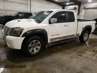 2005 Nissan Titan SE with VIN 1N6BA06B05N522536, listed as a Copart auction lot 88483945 with 183,459 mi miles and Salvage title. Bid and sale history available at DreamBid. Image 1.