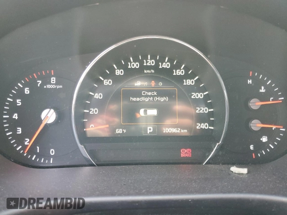 2018 Kia Sorento EX with VIN 5XYPHDA51JG354324, listed as a Copart auction lot 64730385 with 100,962 mi miles and Salvage title. Bid and sale history available at DreamBid. Image 9.