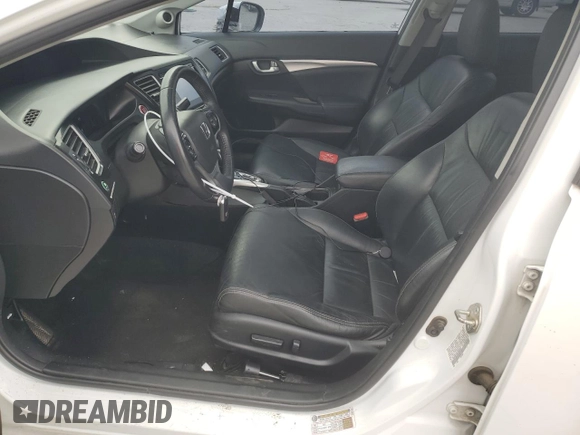 2015 Honda Civic EX-L with VIN 19XFB2F90FE003552, listed as a Copart auction lot 48020205 with 129,021 mi miles and Salvage Title. Bid and sale history available at DreamBid. Image 7.