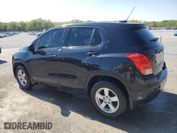 2016 Chevrolet Trax LS with VIN KL7CJNSBXGB722478, listed as a Copart auction lot 52825205 with 103,711 mi miles and Clean Title. Bid and sale history available at carsss.com. Image 2.