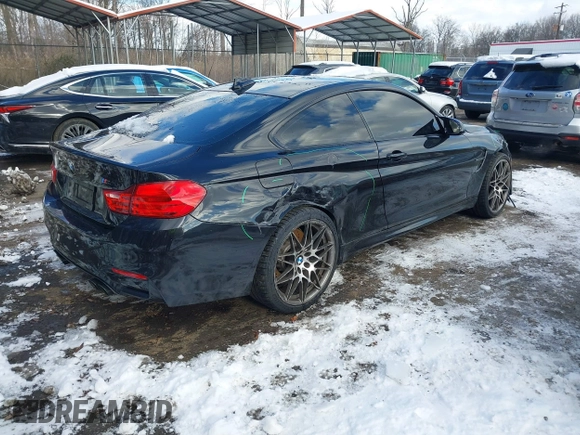 2017 BMW M4 with VIN WBS3R9C51HK709916, listed as a IAAI auction lot 41223578 with 24,225 mi miles. Bid and sale history available at carsss.com. Image 4.