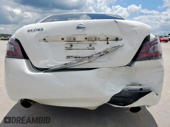 2014 Nissan Maxima S with VIN 1N4AA5AP2EC441439, listed as a Copart auction lot 55456425 with 193,649 mi miles and Salvage Title. Bid and sale history available at DreamBid. Image 6.