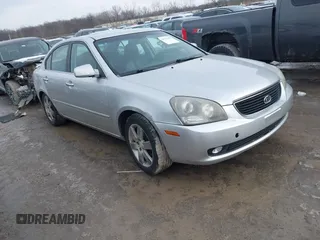 2007 Kia Optima EX with VIN KNAGE124875157565, listed as a IAAI auction lot 41553065 with 189,258 mi miles. Bid and sale history available at carsss.com. Image 1.