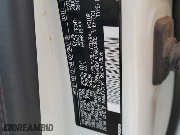 2012 Volvo XC70 3.2L with VIN YV4952BZ7C1131034, listed as a Copart auction lot 46865855 with 40,496 mi miles and Salvage Title. Bid and sale history available at DreamBid. Image 14.
