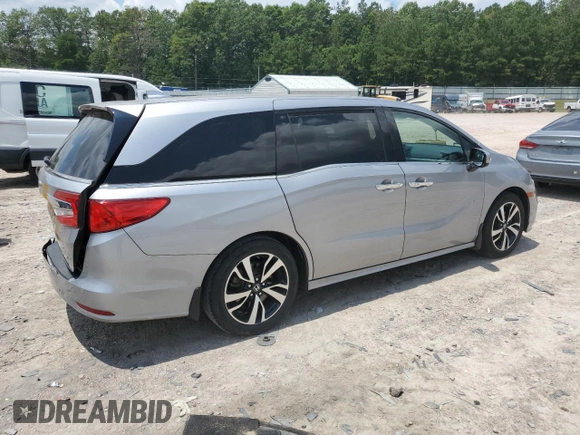2019 Honda Odyssey Elite with VIN 5FNRL6H92KB061102, listed as a Copart auction lot 62653025 with 78,083 mi miles and Salvage title. Bid and sale history available at DreamBid. Image 3.