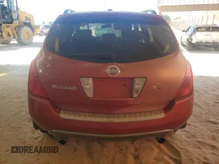 2006 Nissan Murano SL с VIN JN8AZ08T56W418217, выставлен на аукционе Copart как лот 57130025 с пробегом 189 685 миль миль и Списание • Salvage title. История ставок и продаж доступна на DreamBid. Изображение 6.