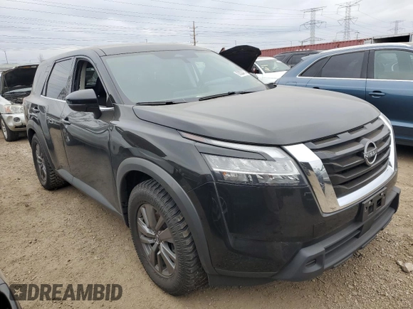 2022 Nissan Pathfinder S with VIN 5N1DR3AC3NC224298, listed as a Copart auction lot 82920974 with 37,515 mi miles and Salvage title. Bid and sale history available at DreamBid. Image 4.