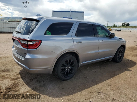 2020 Dodge Durango GT with VIN 1C4RDJDG3LC142242, listed as a Copart auction lot 62962415 with 44,866 mi miles and Salvage title. Bid and sale history available at DreamBid. Image 3.