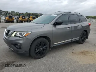 2017 Nissan Pathfinder SL with VIN 5N1DR2MN9HC659936, listed as a Copart auction lot 51080565 with 112,821 mi miles and Salvage title. Bid and sale history available at DreamBid. Image 1.