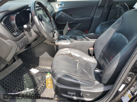 2013 Kia Optima SX с VIN 5XXGR4A62DG113547, выставлен на аукционе Copart как лот 58620955 с пробегом Не указан миль и Списание • Salvage title. История ставок и продаж доступна на DreamBid. Изображение 7.