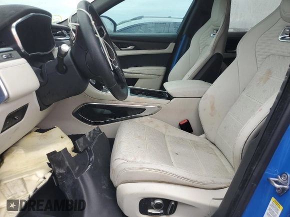 2023 Jaguar F-Pace SVR with VIN SADCZ2EE7PA704045, listed as a Copart auction lot 75995704 with Not Provided miles and Non Repairable. Bid and sale history available at DreamBid. Image 7.