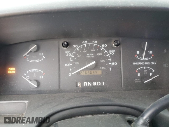 1993 Ford F-150 with VIN 1FTEX15N3PKB62909, listed as a Copart auction lot 87203374 with 226,663 mi miles and Clean Title. Bid and sale history available at carsss.com. Image 9.