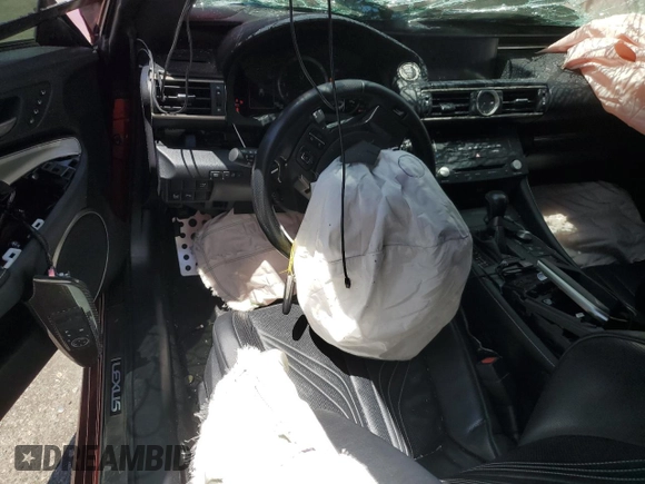 2015 Lexus RC F with VIN JTHHP5BC9F5002777, listed as a Copart auction lot 58022575 with 98,235 mi miles and Salvage title. Bid and sale history available at DreamBid. Image 8.