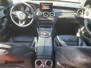 2018 Mercedes-Benz C 300 with VIN 55SWF4JB7JU249204, listed as a Copart auction lot 46853745 with 191,343 mi miles and Salvage title. Bid and sale history available at DreamBid. Image 8.