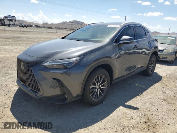 2022 Lexus NX with VIN 2T2AGCEZ1NC006942, listed as a Copart auction lot 66976584 with 37,541 mi miles and Salvage Title. Bid and sale history available at carsss.com. Image 1.