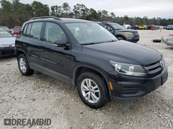 2017 Volkswagen Tiguan S with VIN WVGAV7AXXHK000187, listed as a Copart auction lot 45222535 with 70,005 mi miles and Clean Title. Bid and sale history available at DreamBid. Image 4.
