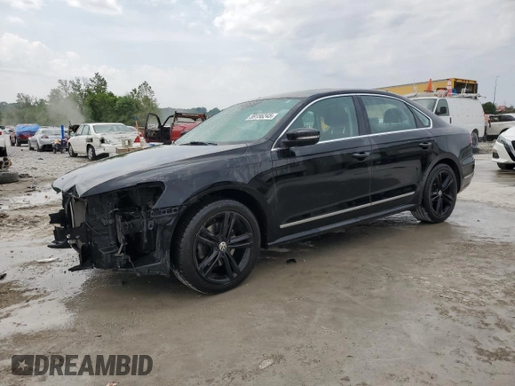 2014 Volkswagen Passat SEL Premium with VIN 1VWCN7A30EC036693, listed as a Copart auction lot 59156245 with 136,939 mi miles and Salvage title. Bid and sale history available at DreamBid. Image 1.